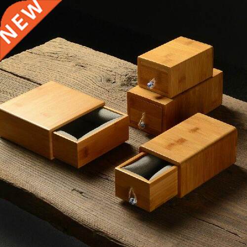 Drawer Bamboo Box Christmas New Year's Day Gift Mini zhu he