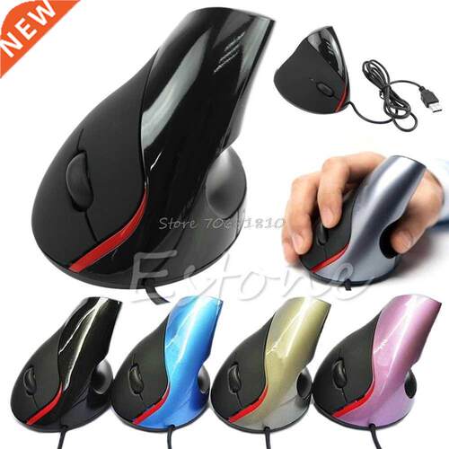 Ergonomic Design USB Vertical Optical Mouse Wrist Healing Fo