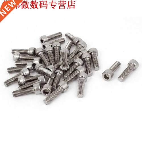 1mm Pitch M6x20mm Inbussleutel Inbusbouten 30 stks