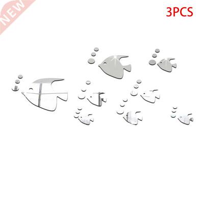 3 Pieces New Removable Sea Fish Bubble Wall Sticker 3D