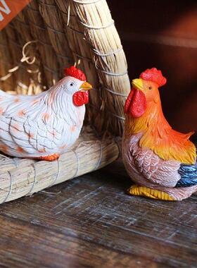 Funny Chicken Garden Statues Farm Art-Backyard Decoration