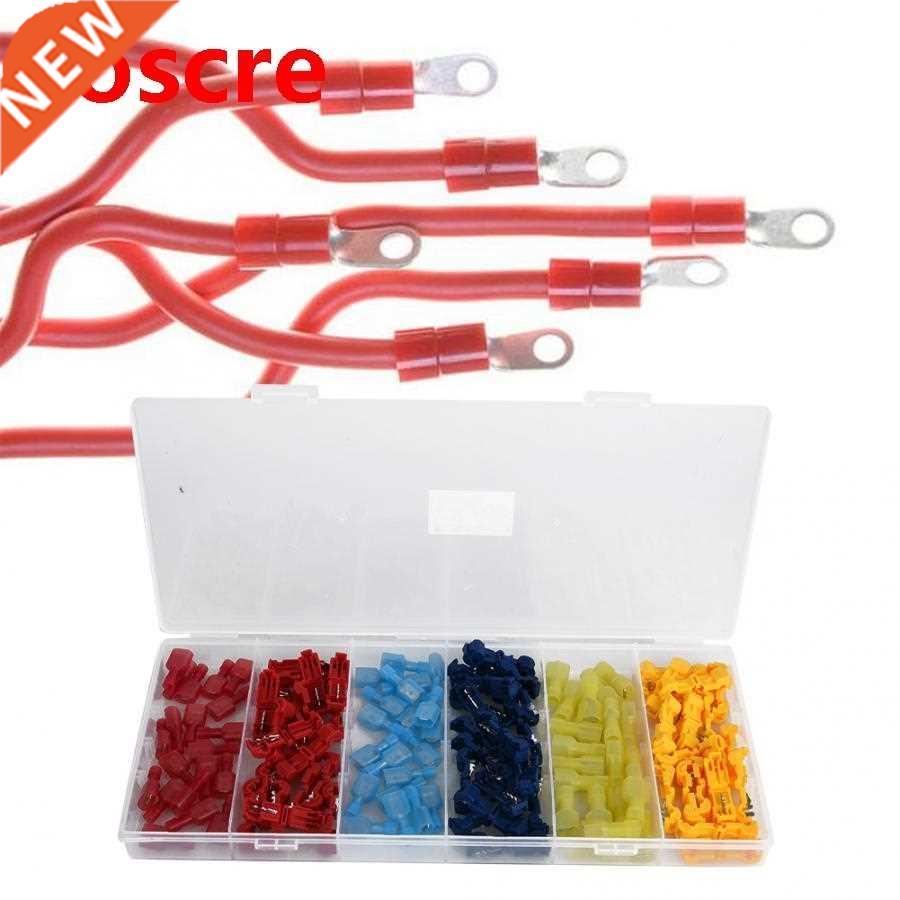 120pcs Quick Splice Wire Cable Connectors Terminal Red Blue