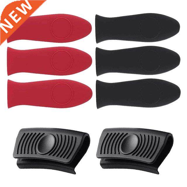 8 Pcs Silicone Hot Hndle Holder Potholders Het Insulted H
