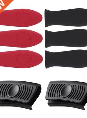 8 Pcs Silicone Hot Hndle Holder Potholders Het Insulted H