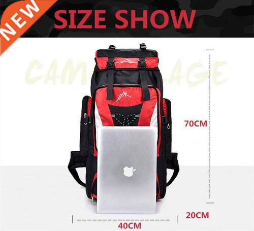 Men's 80L Large Hiking Mountaineering Bapa Cliing Hiki