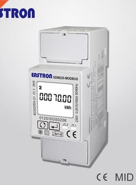SDM220Modbus MID, 0,25~5(100)A 220V/0V 50Hz/60Hz, Single P