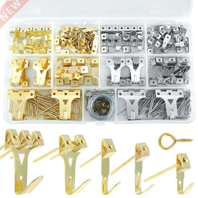 24Pcs Picture Hangers Kit 10/20/0/40/75lbs Metal Photo Pic