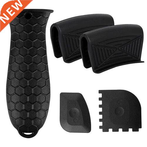 5Pcs Silicone Hot Hndle Holder Cst Iron Skillet Holders Co