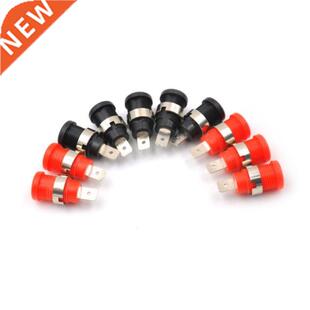 10Pcs Brass 4mm Banana Female Jack Chassis Panel Mount Socke