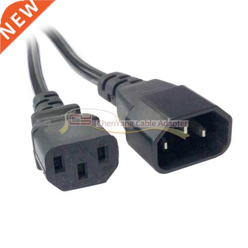 1.8m Male to Female PC Power Extension Cord Cable Wire IEC3