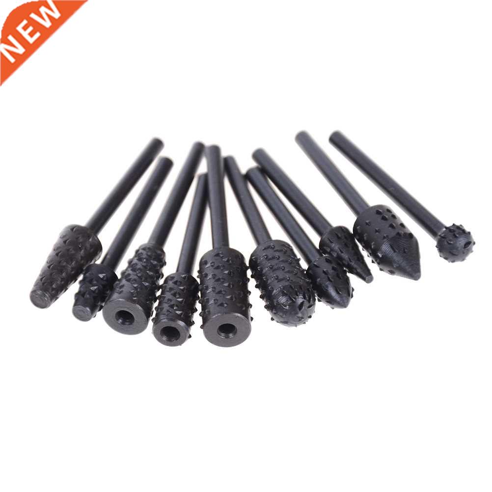 10pcs Rotary Rasp File 3mm Shank Burr File Rasp Woodworking
