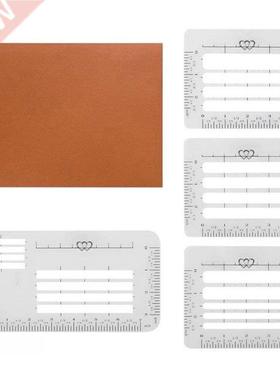 4pcs Envelop Addressing Guide Stencils Lettering Straight Wr