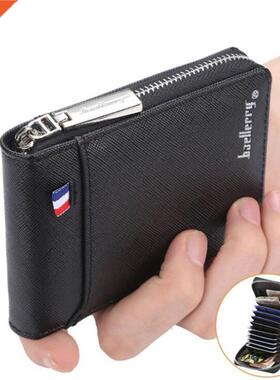 2022 New Wallet Men's Short Small Multifunctional Hand Card