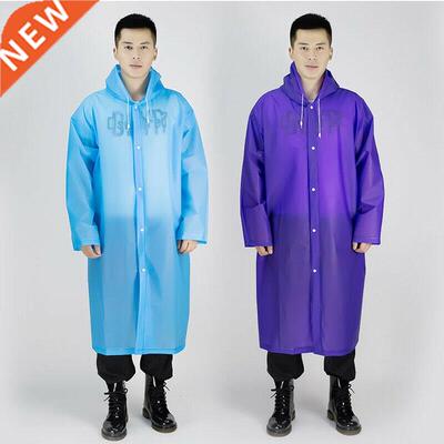 Durable Mens Womens One piece Waterproof Jacket Rain Coat H