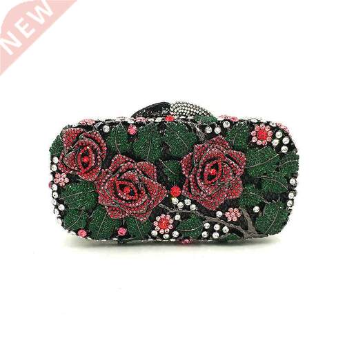 Elegant women evening party handbag diamonds luxury wallet c