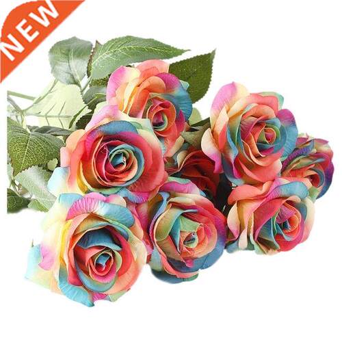 10 pcs Latex Real Touch Rose Decor Rose Artfcal Flowers S