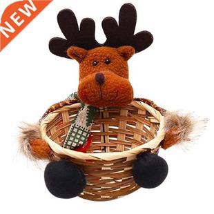 Christmas Basket,Christmas Candy Storage Box Xmas Decoration