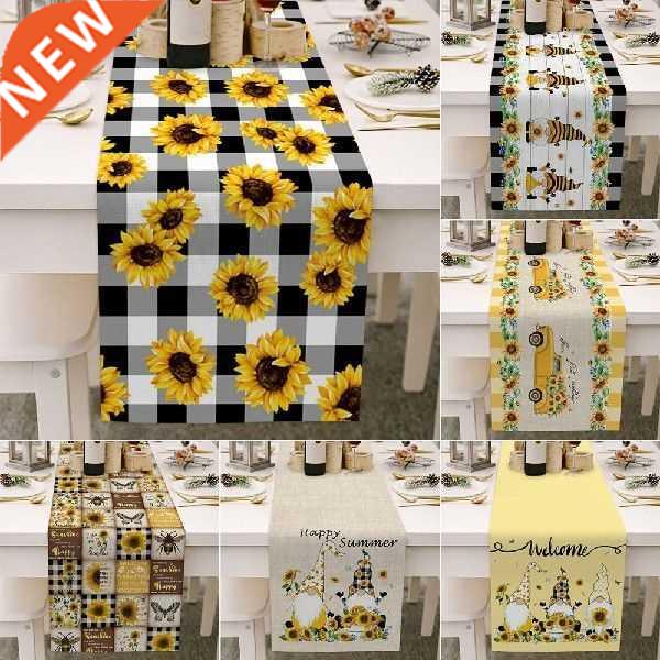 Sunflower Old Background Table Runners Table Flag