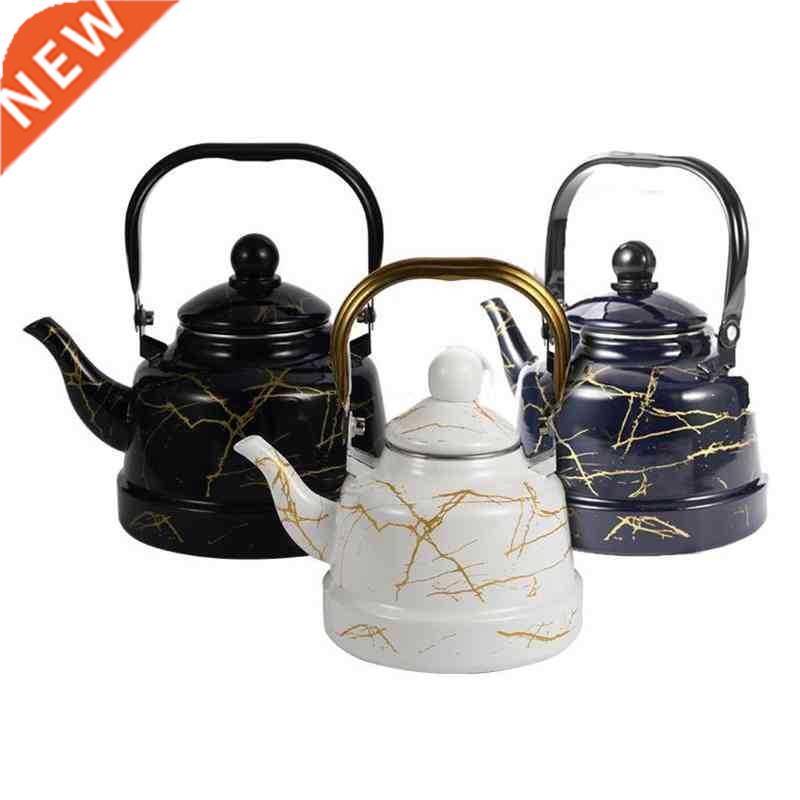 1.1L Enamel Marble Teapot Induction Cooker Boiling Water
