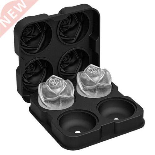 New Ice Cube Maker DIY Creative Silica Gel Big Rose Flower