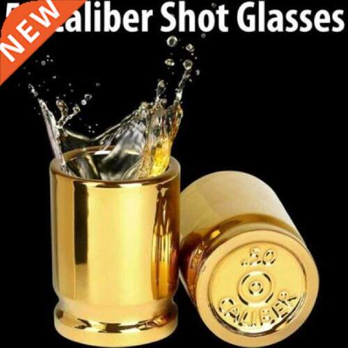 2 Pcs Set 50 Caliber Plastic Golden Shiny Surface Bullet