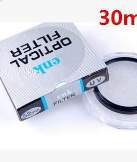 10pcs/lot 25mm 27mm 30mm 30.5mm 39mm lens UV Digital Filter