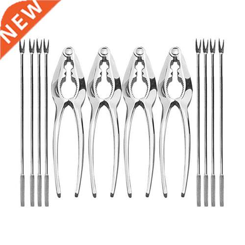 12 Piece Seafood Tool Kit, Stainless Steel Crab Leg Cracker