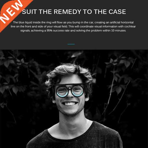 Portable Lensless Glasses Anti-sickness Glasses for Cars, Sh