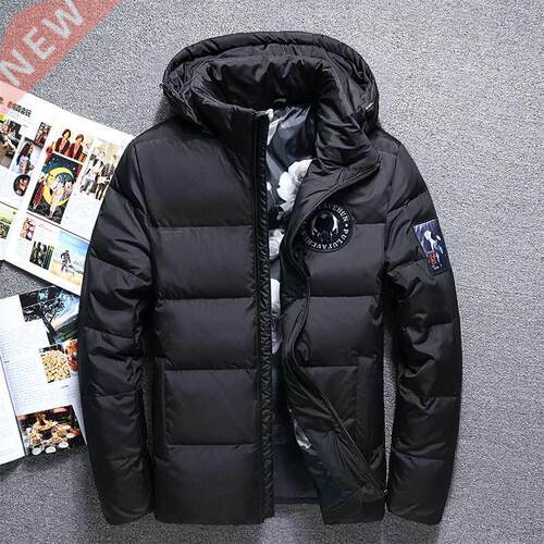 Hot Sale Fashion Winter Big Hooded Duck Down Jackets Men War