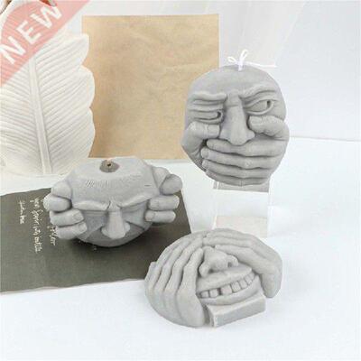Meditation Silicone Mold No Seeing No Hearing No Saying