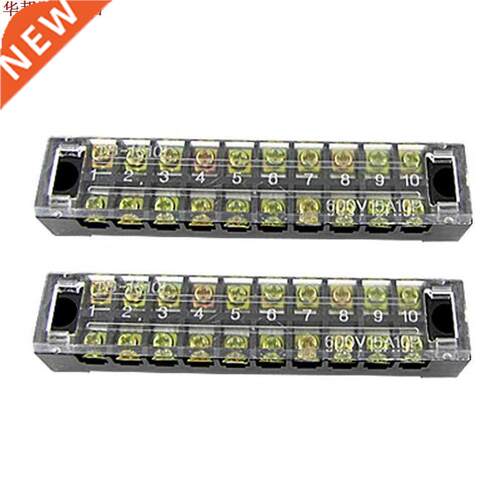10 pôles connecteur barrière bornier bloc 600V