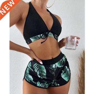 Summer Print Swimsuits Tankini Sets Female Swimwear Sports B