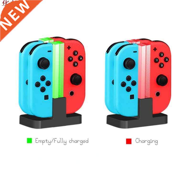 LED Chger Dock Station Cradle For N Switch 4 Joy Con Contr