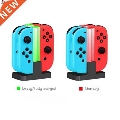 LED Chger Dock Station Cradle For N Switch 4 Joy Con Contr