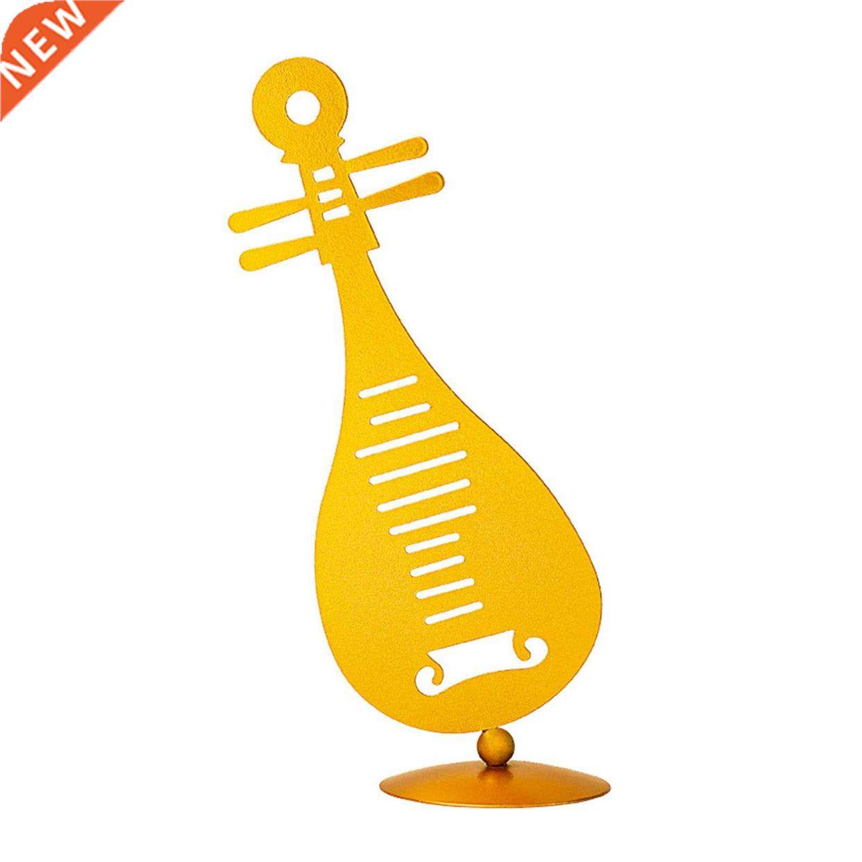 luxury office clef modern gold music note figurine iron art