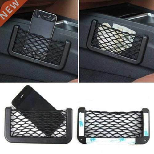 Universal Car Seat Side Back Storage Net Bag Phone Holder Po