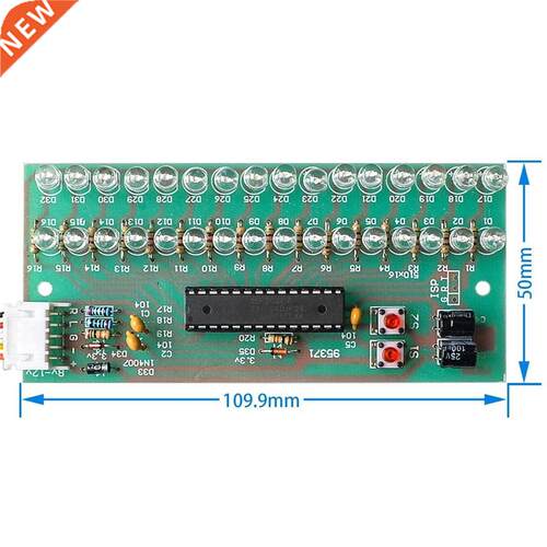 MCU Adjustable Display Pattern LED VU Meter Level Indicator