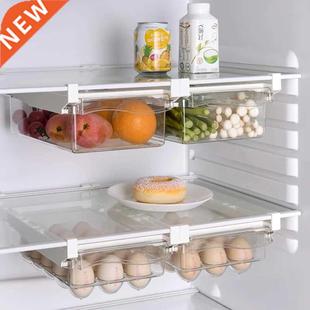Kitchen Fruit Food Storage Box Plastic Clear Fridge Organize
