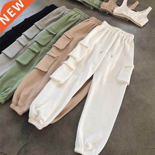 Spring Autumn Vintage Patchwork Joggers Sweatpants Harajuku