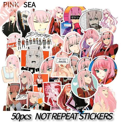10/0/50 Pcs/pack DARLING In The FRANXX 002 Anime Stickers