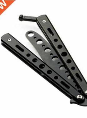Newest Black Metal Practice Butterfly Balisong Trainer