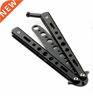 Newest Black Metal Practice Butterfly Balisong Trainer