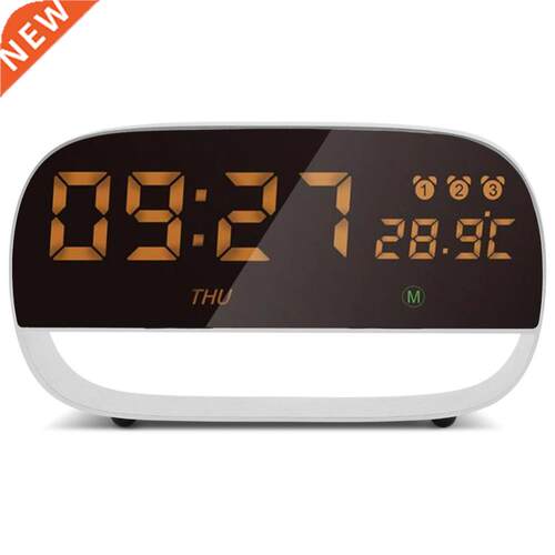Shell USB Large LED Touch Alarm Clock with Night Light Tempe