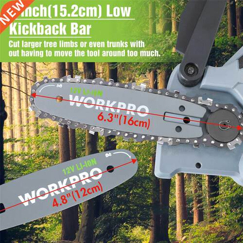 12V Cordless Mini ChainSaw Rechargeable Electric Pruning Ch