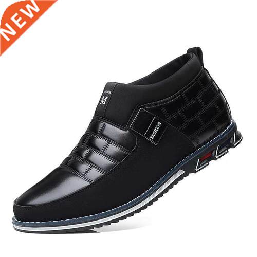 Men's Leather Boots Men Autumn Winter Shoes Fashion Large Si
