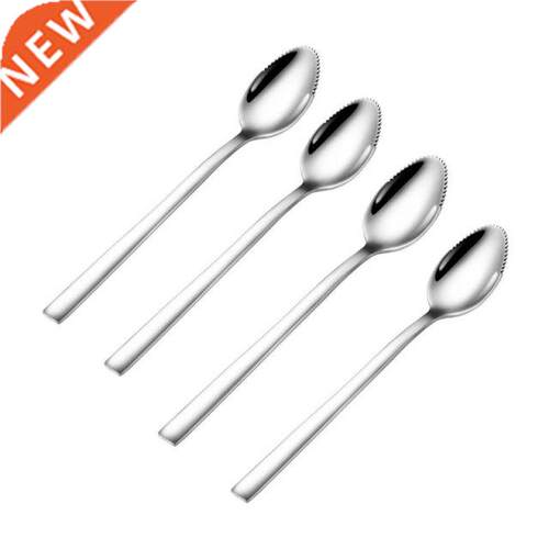 2021 New Grapefruit Spoons Serrated Edge Stainless Steel Fru