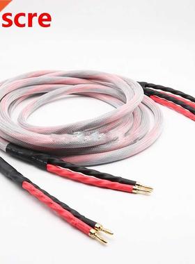 Pair Western Electric pure copper audio speaker cable with B