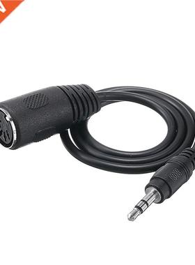 Mini 3.5mm Jack TRS Male to 5 Pin MIDI DIN Female Adapter H