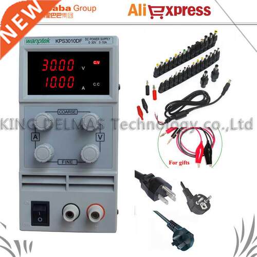 LED Digital Adjustable DC Power Supply 0~30V 0~10A 110V-220V