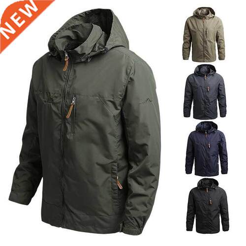 2022 Men Hooded Raincoat Winter Waterproof Skin Tactical Mil